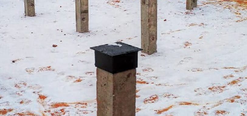 Фундамент на забивных ЖБ сваях