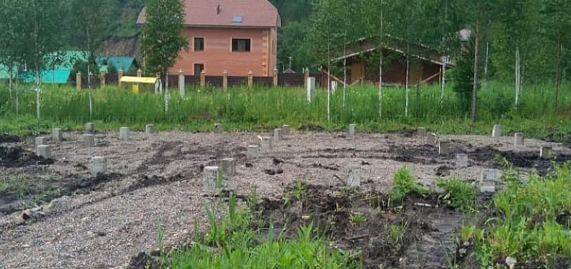 Фундамент на забивных ЖБ сваях